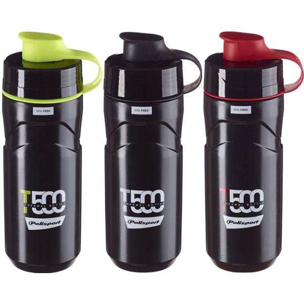láhev POLISPORT T500 0,5l termoláhev černo-červená