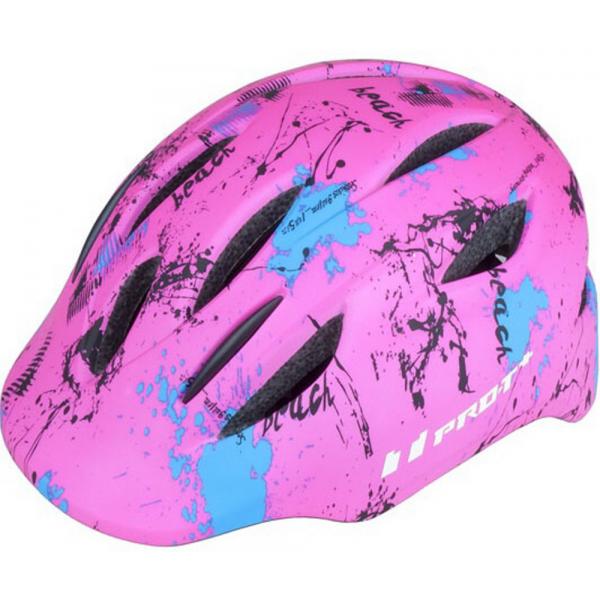 přilba PRO-T Avila dětská InMold růžová neon matná S (48-52cm)