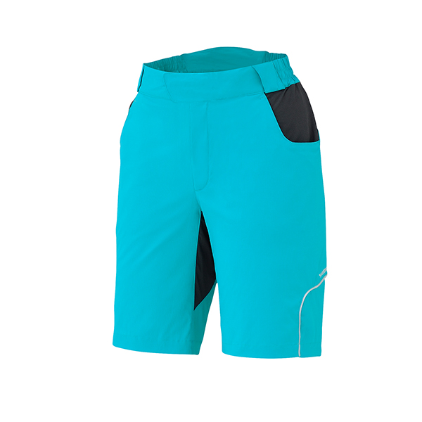 SHIMANO Touring kraťasy bez vložky, dámské, emerald zelená, XL