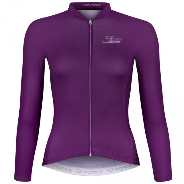 dres FORCE PURE LADY dlouhý rukáv fialový XL