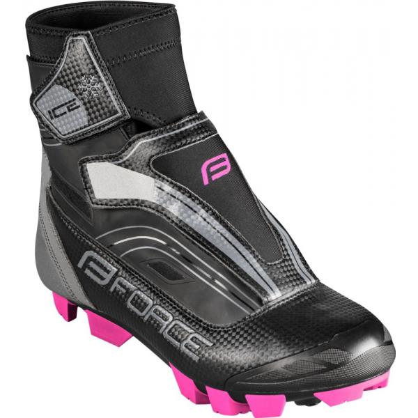 tretry FORCE ICE21MTB LADY, černo-růžové 41