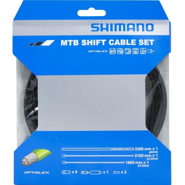 bowdeny + lanka Shimano MTB OPTISLICK černý