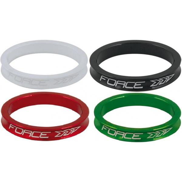 podložka distanční Force 1,1/8" profilovaná 5mm červená