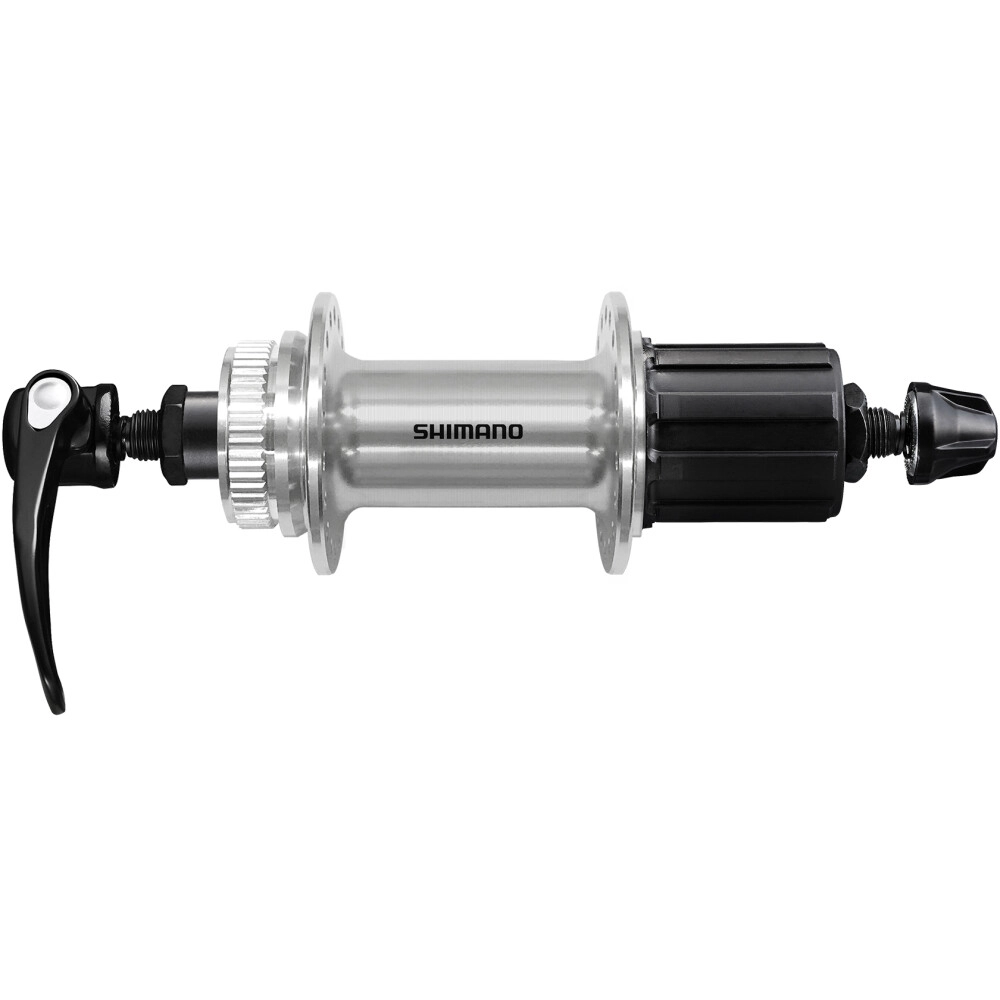 SHIMANO nába zadní MTB-ostatní FH-QC400-HM OLD 135 mm 8/9/10 rychl 32 děr kot / CL stříbrná RU: 173