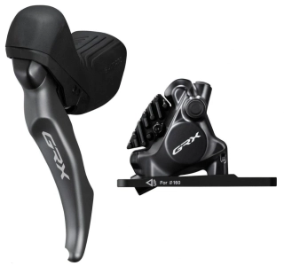 SHIMANO kot brzd-set GRX BR-RX820/ST-RX825 zadní BR/pravá ST FLAT MOUNT polymer+chladič SMBH90/1700m