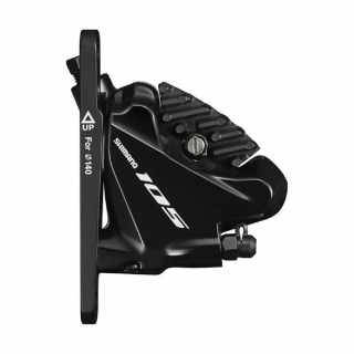SHIMANO brzda 105 BR-R7070 kotouč zadní flat mount polymer L02A+chaldič stříbrná šroub 25 mm bal