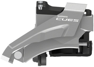 SHIMANO přesmykač CUES FD-U4000 pro 2x9/10 obj. 34,9 (31,8 + 28,6 adapt) Top-swing LOW CLAMP pro 36/