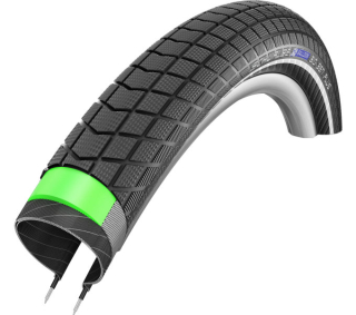 SCHWALBE plášť BIG BEN PLUS,55-622,28x2.15,DD, GreenGuard,dušový,drát,1025 g,černá/reflexní