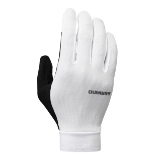 SHIMANO EXPLORER FF GEL rukavice, bílá, L