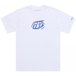 Troy Lee Designs Badge White triko s krátkým rukávem