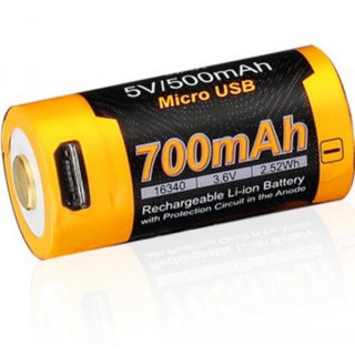 Fenix USB (Li-Ion) RCR123A 700mAh High Current baterie
