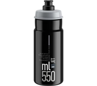 ELITE láhev JET 22' černá/šedé logo, 550 ml
