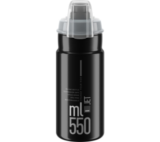 ELITE láhev JET PLUS 22' černá/šedé logo, 550 ml