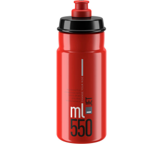 ELITE láhev JET 22' červená/šedé logo, 550 ml