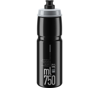 ELITE láhev JET 22' černá/šedé logo, 750 ml