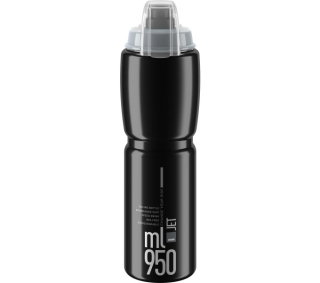 ELITE láhev JET PLUS 22' černá/šedé logo, 950 ml