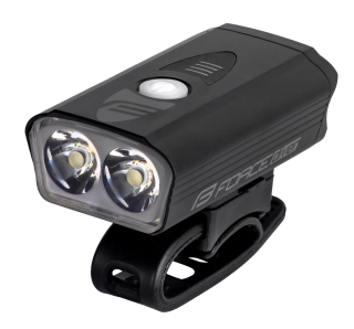 světlo přední FORCE DIVER 900 LM, USB, černé