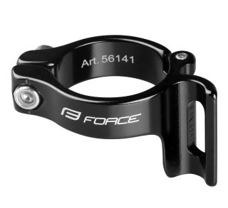 objímka přesmyku na rám 31,8 mm Al, černá