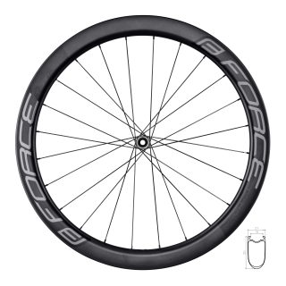 kolo přední siln. F.TEAM SP KARBON DISC 50 plášť.