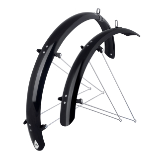 blatníky FORCE 58 Aluflex 26" + vzpěry, černé