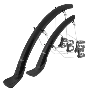 blatníky FORCE WIN38 Aluflex 28" + vzpěry, černé