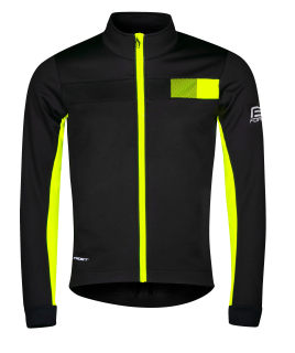 bunda F FROST softshell zimní, černo-fluo XXL