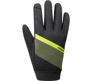 SHIMANO WIND CONTROL rukavice (10°C), neonově žlutá, L