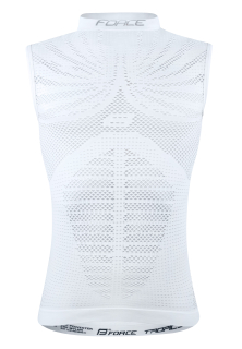 triko funkční F TROPIC bez rukávů, bílé 2XL-3XL