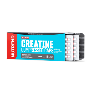 CREATINE COMPRESSED CAPS, obsahuje 120 kapslí