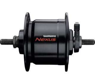SHIMANO dynamo nába Nexus DH-C3000-3N-NT 6V, 3W pro ráf brzdu na nýt 36 děr černá