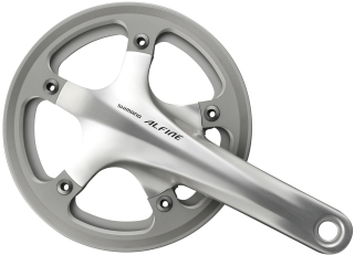 SHIMANO kliky ALFINE FC-S501 integr.klika 1x8 170 mm 39z stříbrné +BB misky + single kryt bal