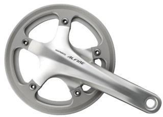 SHIMANO kliky ALFINE FC-S501 integr.klika 1x8 170 mm 39z stříbrné +BB misky + double kryt bal
