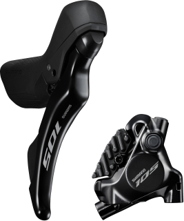 SHIMANO kot brzd-set 105 BR-R7170/ST-R7120 zadní BR/pravá ST FLAT MOUNT polymer+chladič SMBH90/1700m
