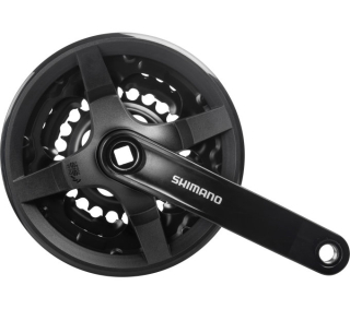 SHIMANO kliky TOURNEY FC-TY301 4hran 3x6/7/8 150mm 42x34x24z s krytem černé