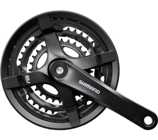 SHIMANO kliky TOURNEY FC-TY501 4hran 3x6/7/8 170mm 48x38x28z s krytem černé