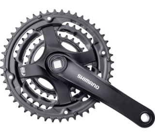 SHIMANO kliky TOURNEY FC-TY501 4hran 3x6/7/8 170mm 48x38x28z bez krytu černé