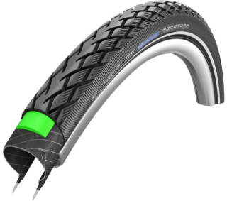 SCHWALBE plášť MARATHON, 25-622, 28 x 1.00, GreenGuard, Endurance, 520 g, černá-reflexní