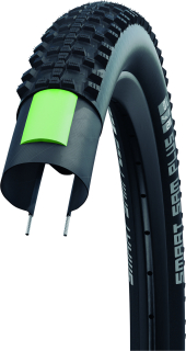SCHWALBE plášť SMART SAM PLUS, 54-559, 26 x 2.10, GreenGuard, SnakeSkin, ADDIX, 895 g, černá