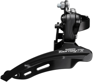 SHIMANO přesmykač TOURNEY FD-TZ500 pro 3x7/6 obj. 31,8 Down Swing/66-69 top-pull pro 42z 18z kapac b
