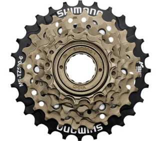 SHIMANO šroubovací vícekolečko TOURNEY MF-TZ500 6 rychl MTB 14 - 28 z. bez krytu pastorků