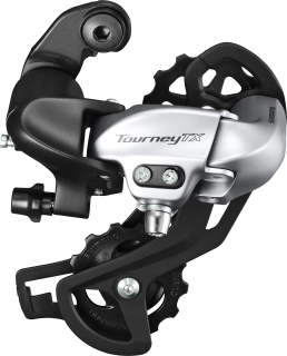 SHIMANO přehazovačka TOURNEY RD-TX80 SGS typ 7/8 rychl klasická pruž stříbrná bal