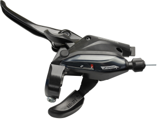 SHIMANO řad/brzd. páka ALTUS ST-EF505-2 MTB/trek pro kot. brzdy levá 2 rychl černá 3 prstá bal