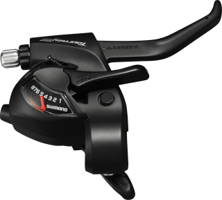 SHIMANO řad/brzd. páka TOURNEY ST-TX800 MTB/trek pro V-brzdy levá 3 rychl 2 prstá černá