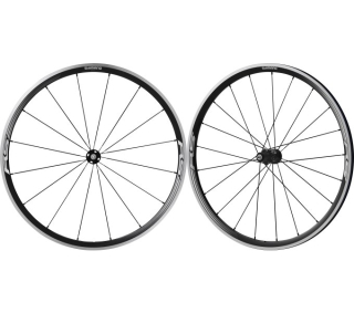 SHIMANO zapl kola Sil ostatní WH-RS330 pro ráfkovou brzdu plášť 10/11 r RU:F-133mm/R-163mm černé pár
