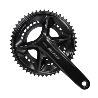 SHIMANO kliky 105 FC-R7100 integr.klika 2x12 175 mm 52x36z černá bez BB misek bal