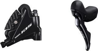 SHIMANO kot brzd-set 105 BR-R7070-KIT přední/ST-R7020(J-kit) FLAT MOUNT polymer+chladič SMBH90/1000m