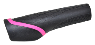 gripy PROFIL 1824D2 ergonom. černo-růžový 132mm