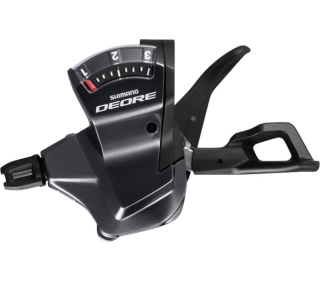 SHIMANO řadící páčka DEORE SL-T6000 levá 3rychl s objímkou s ukazatelem černá