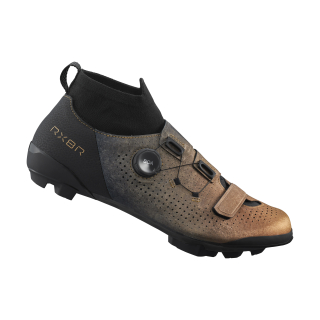SHIMANO gravel obuv SH-RX801R, pánská, metalická oranžová, 47, širší