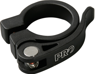 PRO sedlovková objímka plná RU, 28,6 mm, černá